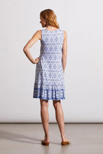 Load image into Gallery viewer, T Blue &amp; White Printed Dress
