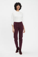Load image into Gallery viewer, FDJ Cotton Ankle Cigar Pant: OLIVIA: Black, Merlot, Wine
