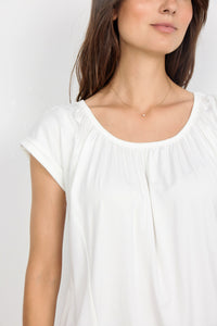 Marica Gathered Short Sleeve Top - in colours!
