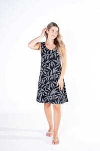 JD Print Black & White Tank Dress