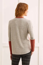 Load image into Gallery viewer, T Colour Blocked V Sweater: Clay or Red

