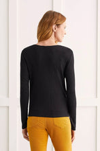 Load image into Gallery viewer, T Waffle Knot Hem Top with Buttons
