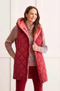 T Diamond Quilted Reversible Puffer Vest: Red, Navy & Black, Powell River, BC
