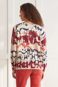 T Cotton Abstract Sweater