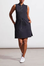 Load image into Gallery viewer, T Four Way Stretch Sleeveless Dress: Black
