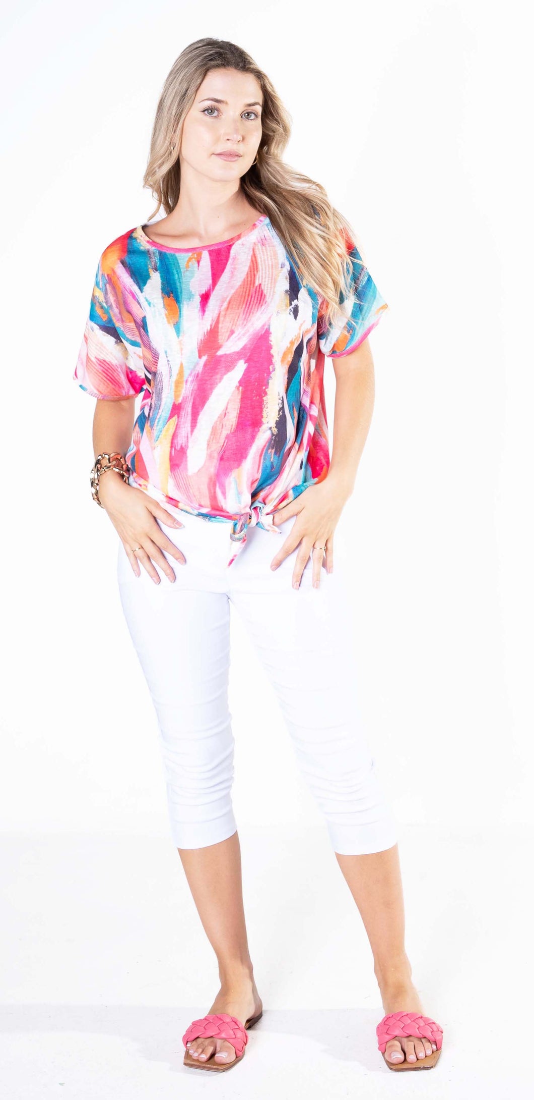 JD Knot Top: Multi Coloured