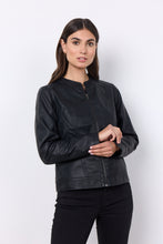 Load image into Gallery viewer, Soya Faux Leather Jacket: Black
