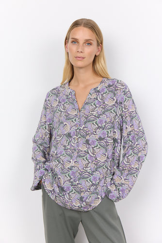 Soya Henley Blouse Lilac, Powell River, BC
