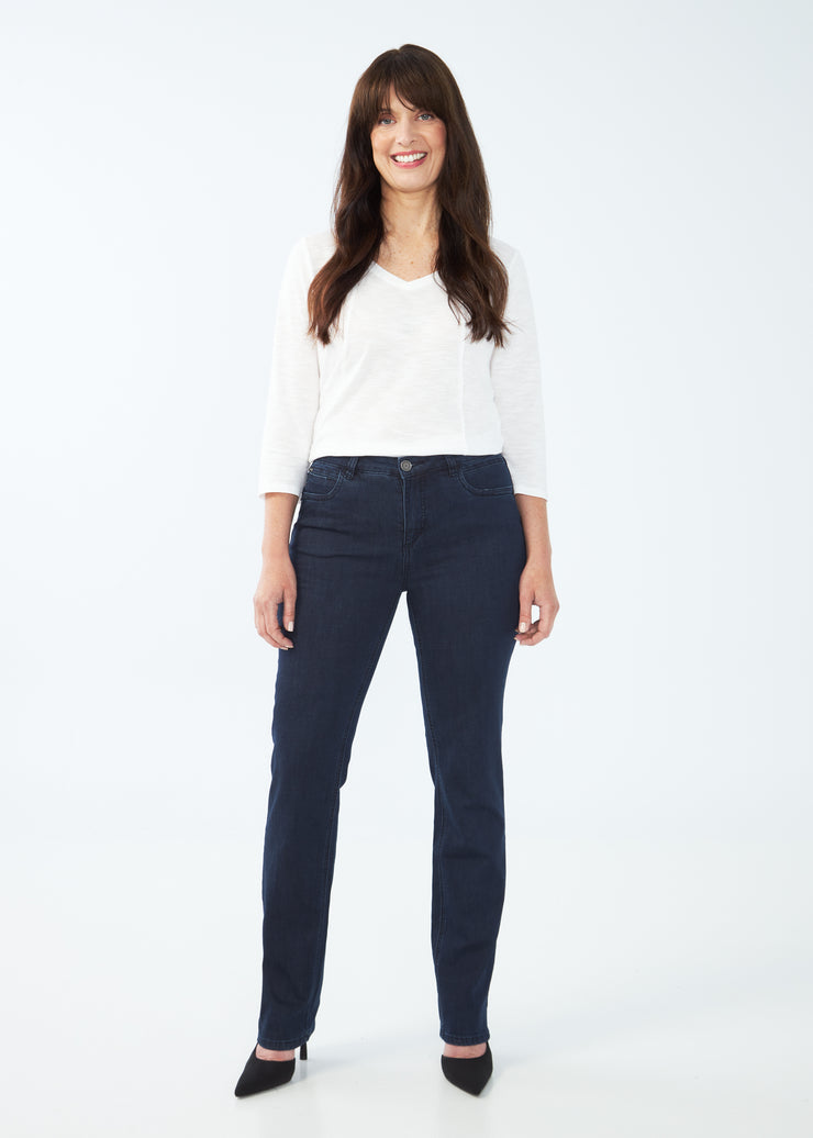 FDJ PETITE Olivia Straight Leg: Pleasant