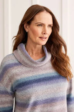Load image into Gallery viewer, T Stripe Cowl Neck Sweater
