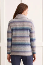 Load image into Gallery viewer, T Stripe Cowl Neck Sweater
