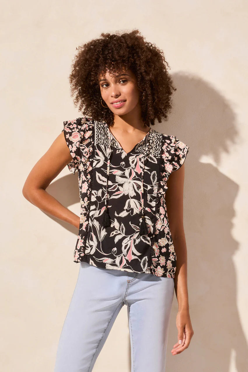 T Flutter Sleeve Blouse