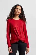 Load image into Gallery viewer, T French Terry Knot Top: Red
