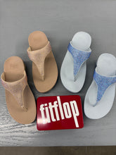 Load image into Gallery viewer, Fit Flops Crystals: Quiet Blue &amp; Latte
