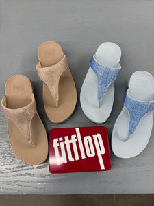 Fit Flops Crystals: Quiet Blue & Latte