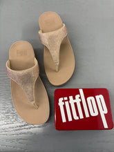 Load image into Gallery viewer, Fit Flops Crystals: Quiet Blue &amp; Latte
