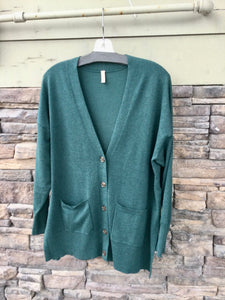 Soya Long Cardigan w/side slits, Powell River BC