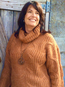 T Cable Cowl Sweater: 2 colours, Powell River, BC