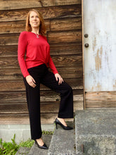 Load image into Gallery viewer, T French Terry Knot Top: Red
