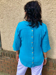 EZZ Rae Button Back Top: 3 colours