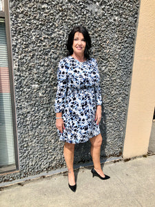 Long Sleeve Printed Dress, Powell River, BC