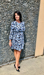 Long Sleeve Printed Dress