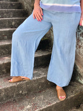 Load image into Gallery viewer, Linen Wide Leg pant: Navy, Teal or Rose
