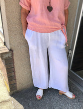Load image into Gallery viewer, Linen Wide Leg pant: Navy, Teal or Rose
