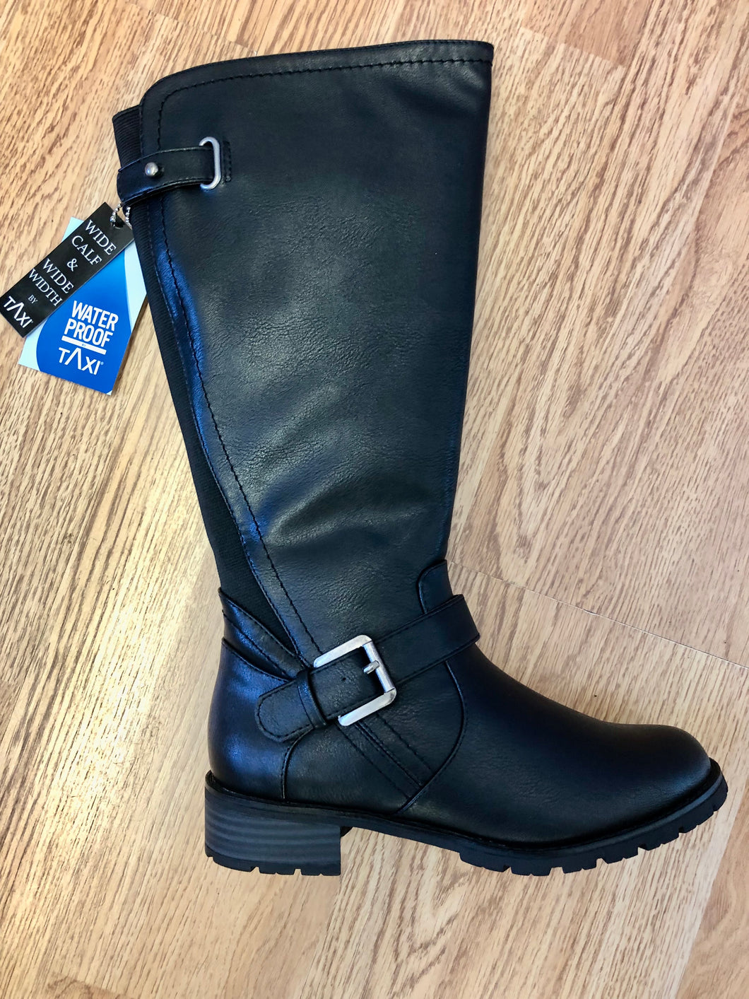 Queens Black Tall Boot: Waterproof & WIDE CALF