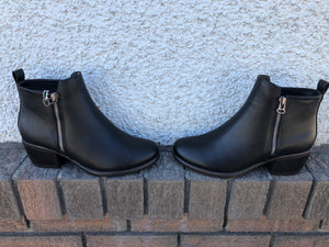 Hailey Black Ankle Boot: Waterproof