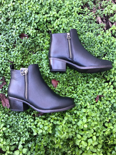 Hailey Black Ankle Boot: Waterproof, Powell River BC