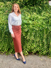 Load image into Gallery viewer, Long Pencil Skirt: Copper

