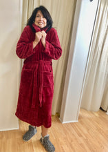 Load image into Gallery viewer, Embossed Plush Robes : Red or Navy
