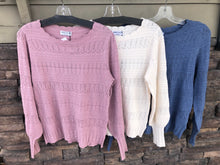 Load image into Gallery viewer, Scalloped Sweater: 3 colours
