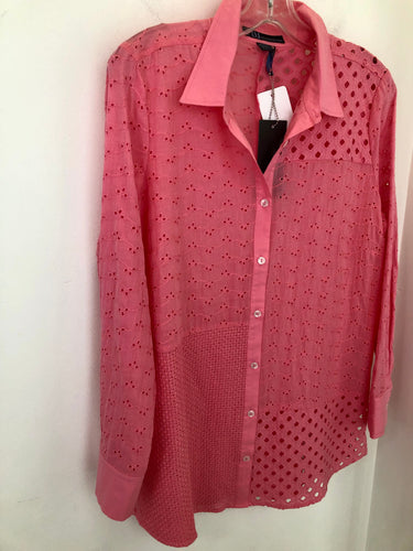 FDJ Cotton Eyelet Shirt in 2 colours, Powell River, BC