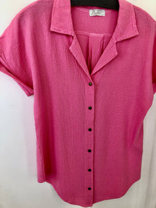 EZZE Reily Short Sleeve Cotton Shirt: 5 colours