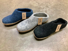 Load image into Gallery viewer, Glerups Slippers SLIDES with Leather Soles: DENIM
