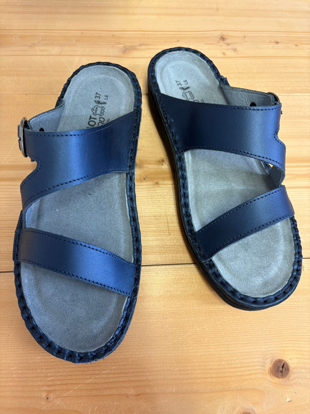 Naot Leather Sandal: Geneva Blue