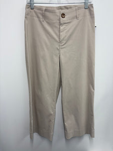 T Wide Leg Crop: Black or French Oak