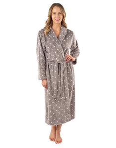 Grey Tie Dot Robe