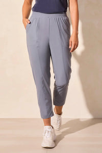 T Four Way Stretch Pull On Capri: Grey, Navy or Black