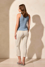Load image into Gallery viewer, T Knit Tank with Wooden Buttons: White or Blue
