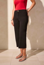 Load image into Gallery viewer, T Wide Leg Crop: Black or French Oak
