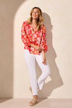 Load image into Gallery viewer, T 3/4 Sleeve Coral Blouse

