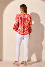 Load image into Gallery viewer, T 3/4 Sleeve Coral Blouse
