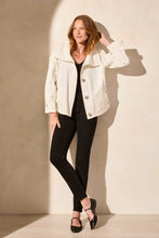 Load image into Gallery viewer, T Twill Jacket with Box Pleat Black: White
