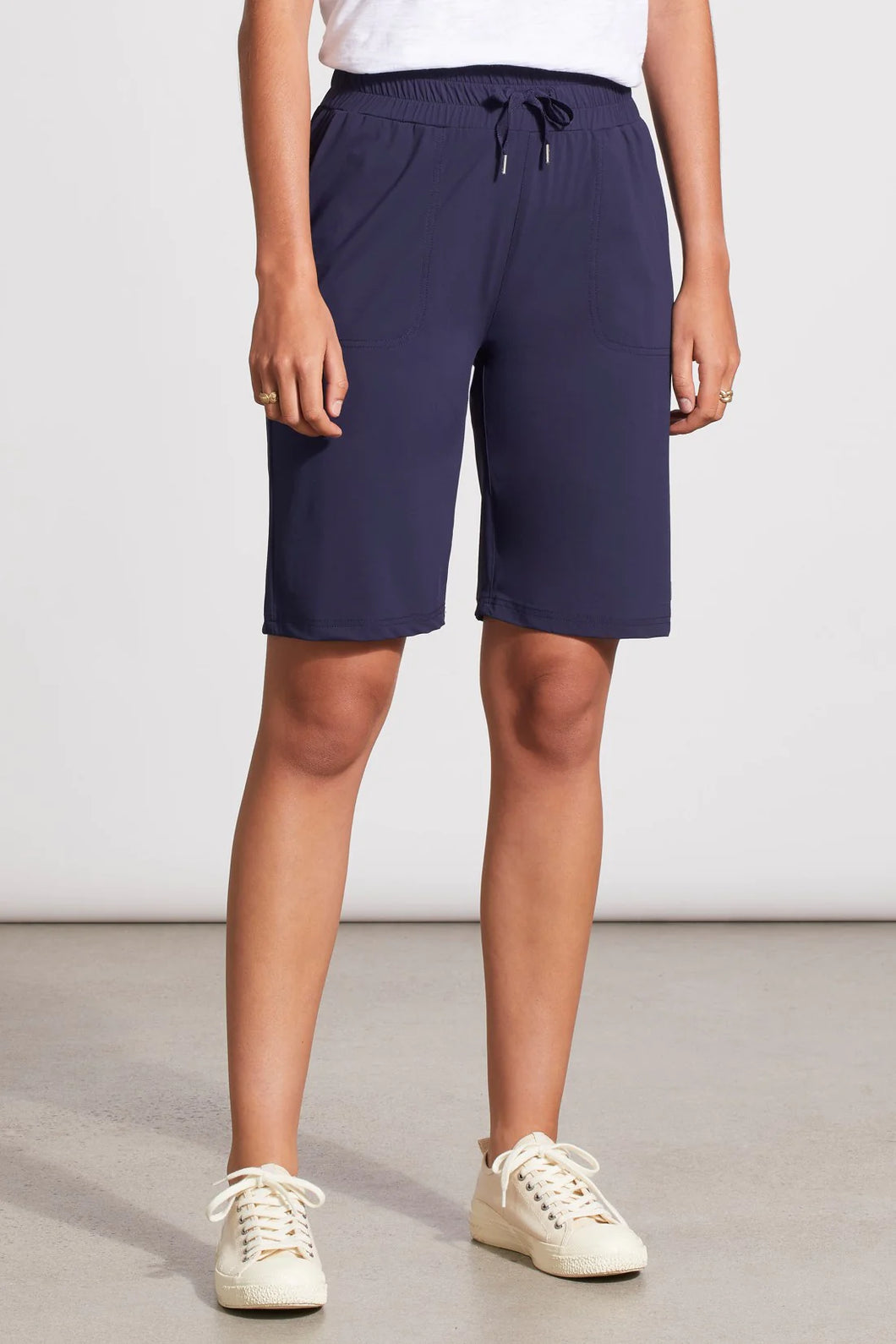 T Four Way Stretch Shorts with tie: Navy or Black, Powell River, BC