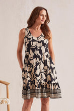 Load image into Gallery viewer, T Black &amp; Taupe Printed Dress, Powell River, BC
