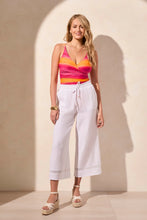 Load image into Gallery viewer, T Cover up Cotton Gauze Crops: White or Navy
