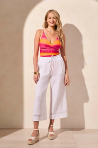 T Cover up Cotton Gauze Crops: White or Navy